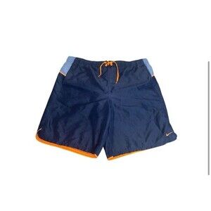 Nike Swim Shorts Mens L Large Inner Lined Drawstring Tie Flex Waistband Trunks